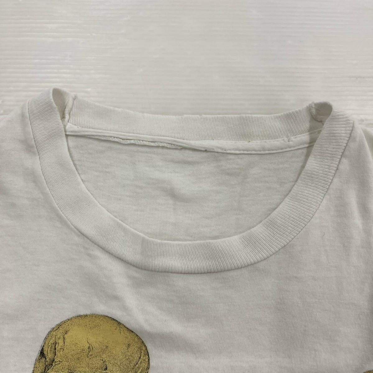 半袖Tシャツ 90S スカル 総柄 白 ホワイト