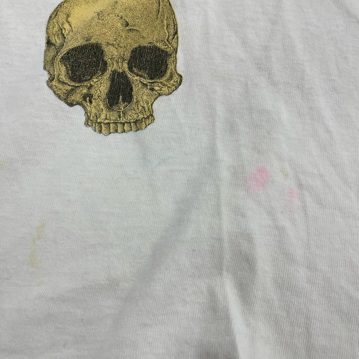 半袖Tシャツ 90S スカル 総柄 白 ホワイト