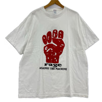 半袖Tシャツ 00S Rage Against The Machine 怒りの拳 白 (XL) ホワイト