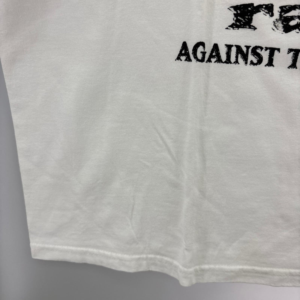 半袖Tシャツ 00S Rage Against The Machine 怒りの拳 白 (XL) ホワイト