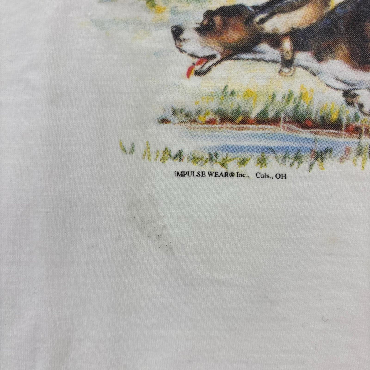 半袖Tシャツ 00S Norman Rockwell Fishing 白 ホワイト