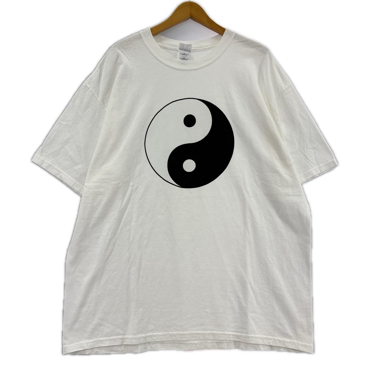 半袖Tシャツ 90~00S 陰陽Tee 白 (XL) ホワイト