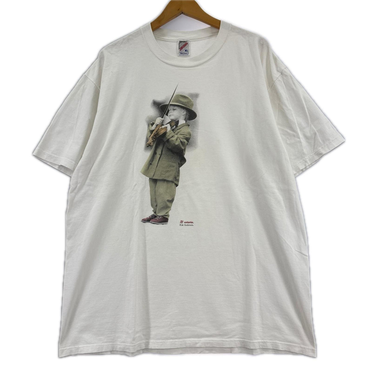 半袖Tシャツ 90S USA製 Kim Anderson 白 (XL) ホワイト