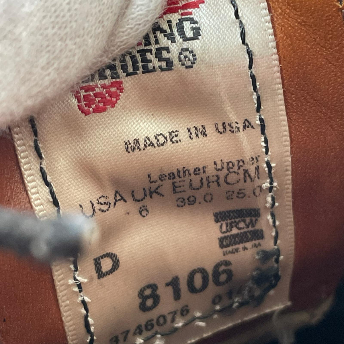 シューズ 8106 CLASSIC OXFORD (25.0) 25cm (US7 UK6 1/2 EU40) ブラック