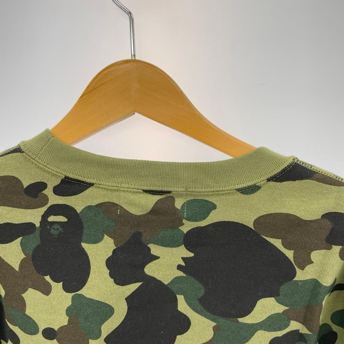 スウェット 1ST CAMO APE HEAD CREWNECK SWEATSHIRT XL グリーン