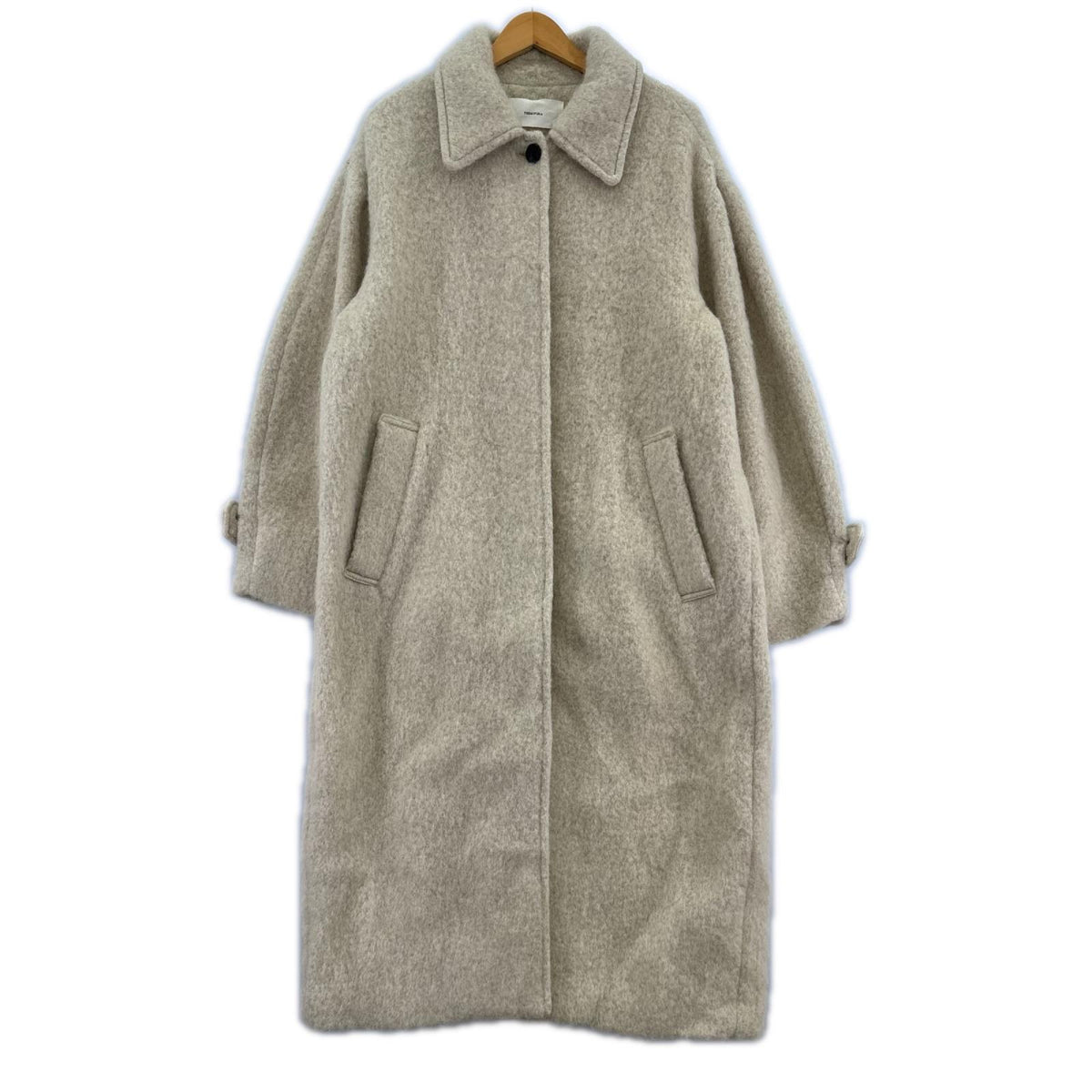 ジャケット シャギ―オーバーコート 36 ベージュ