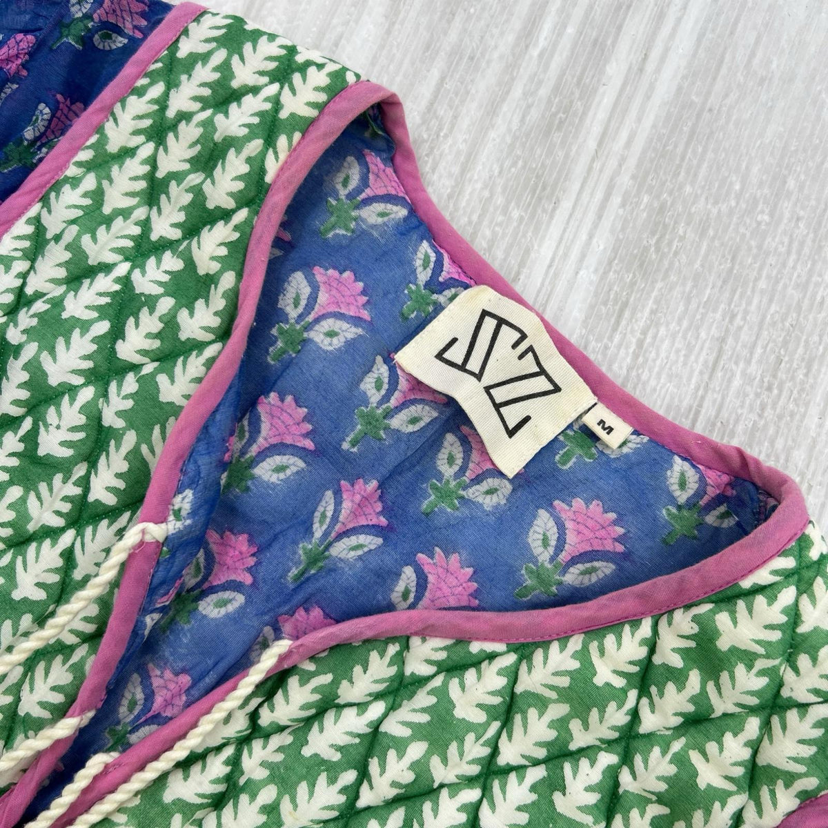 ワンピース SZ Blockprints M ブルー