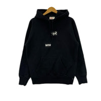 パーカー ×comme des garcons shirts スプリットロゴ S S ブラック
