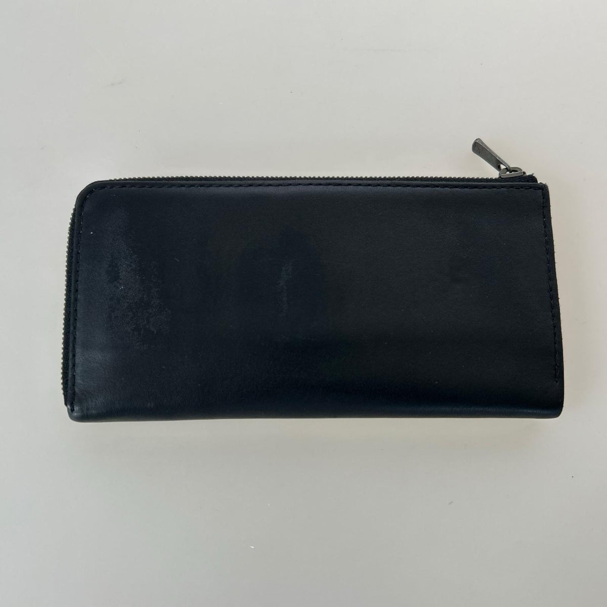 コンパクトウォレット statusy イルモードジップ レザーウォレット 黒 ブラック