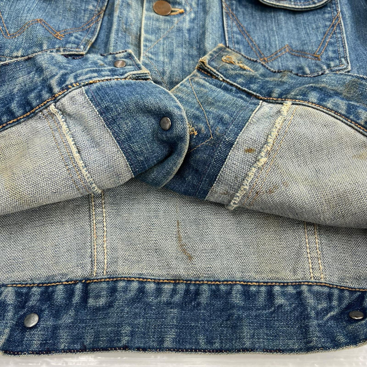 デニムジャケット 70s USA製 124MJ Denim Jacket (42) インディゴ 42 ブルー