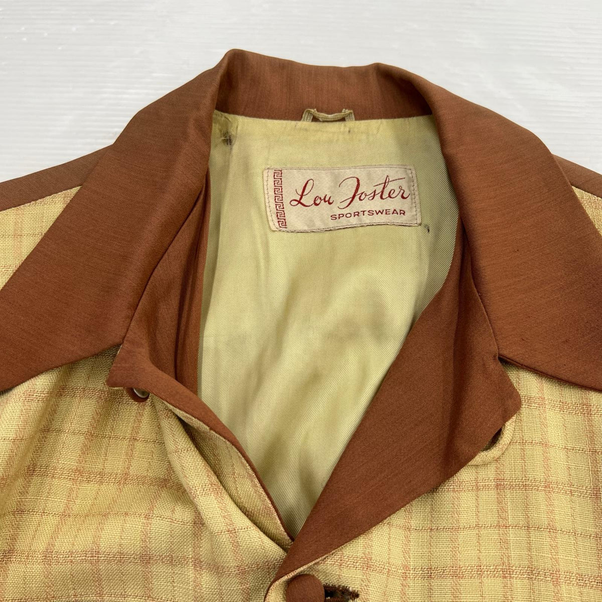 ジャケット Vintage 2TONE ボタン ギャバジン ジャケット 40