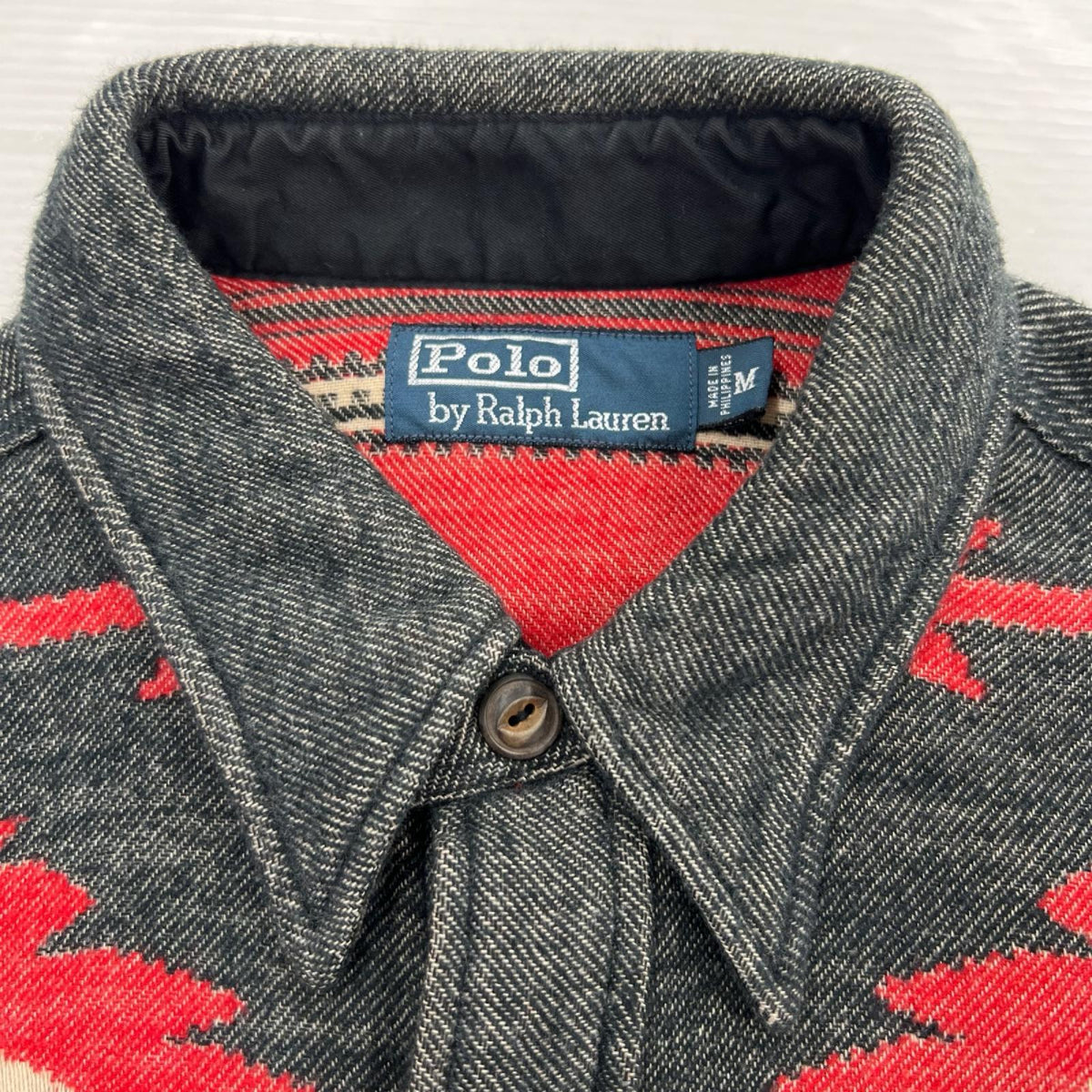 長袖シャツ 90S ネルシャツ (M) ネイティブ柄 M