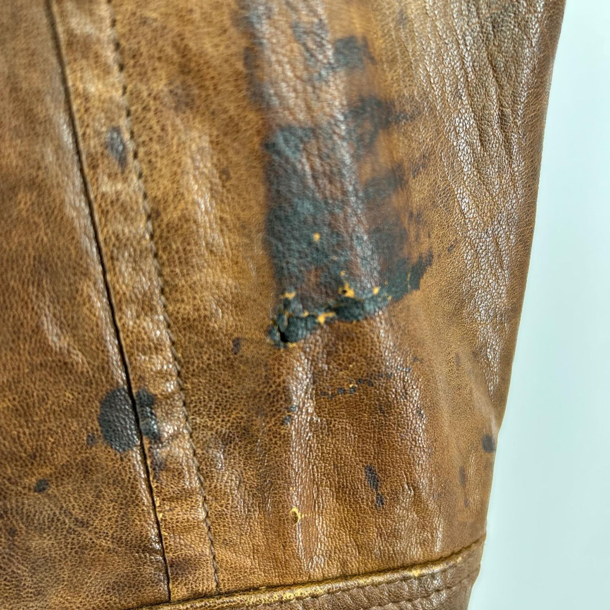 レザージャケット DIESEL 羊革 シングルライダースジャケット S 茶 S ブラウン