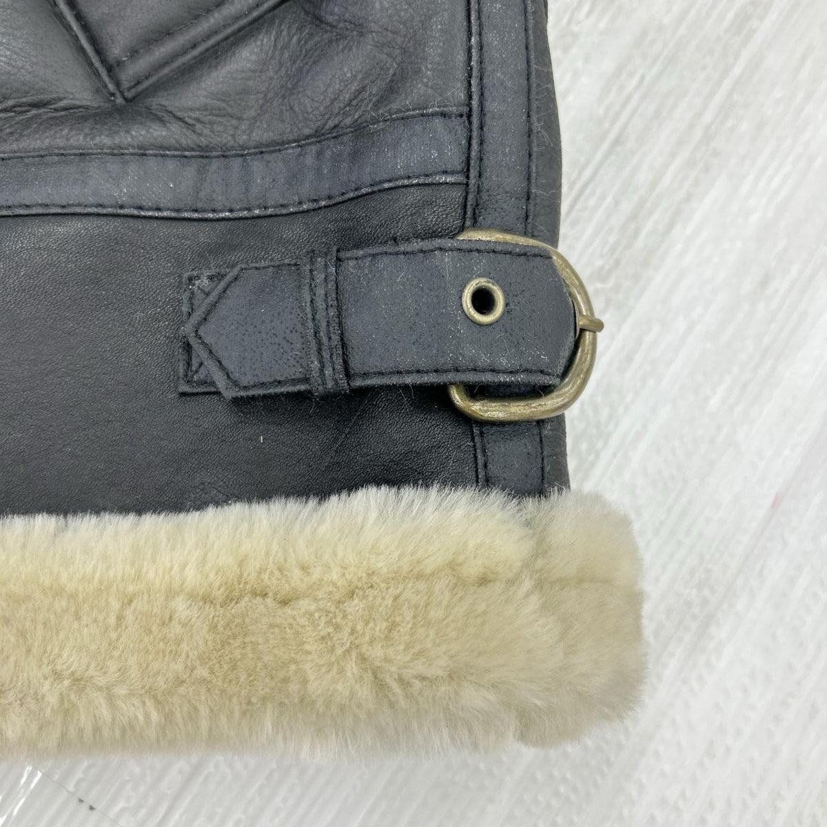 レザージャケット ボスジャン B-3 2000年 M 茶 M ブラック