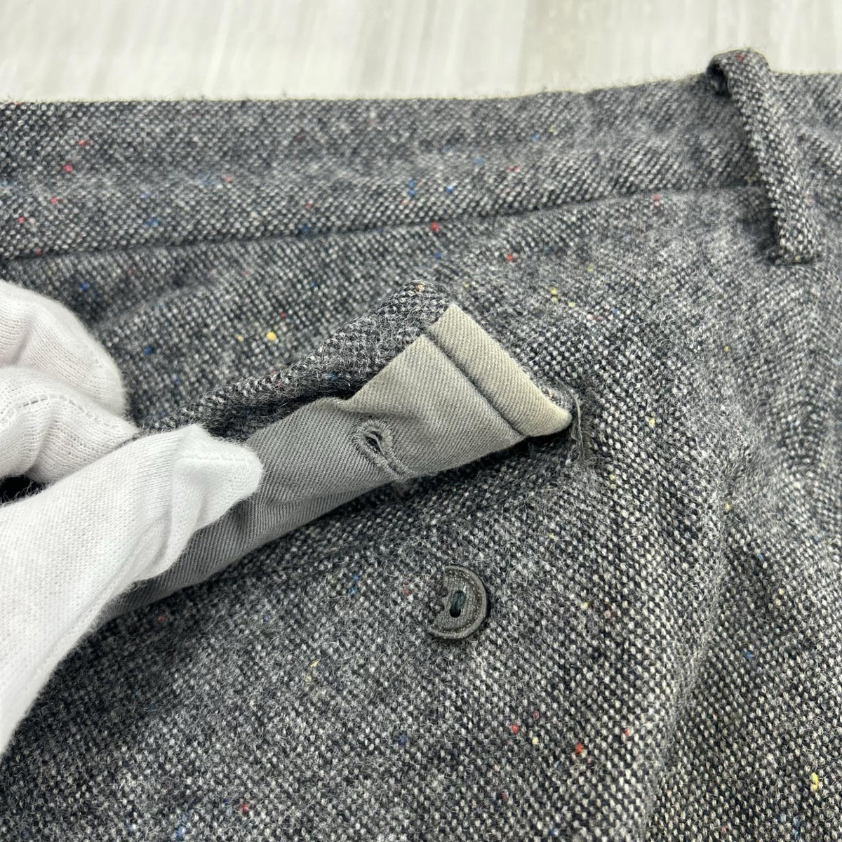 パンツ HOMME HN-P047 04AW ウールナイロン スラックス グレー(S) S グレー