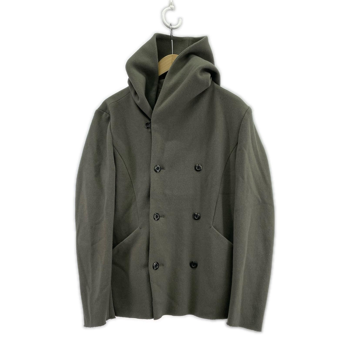 ジャケット ウールフーデッドコート 1 グレー