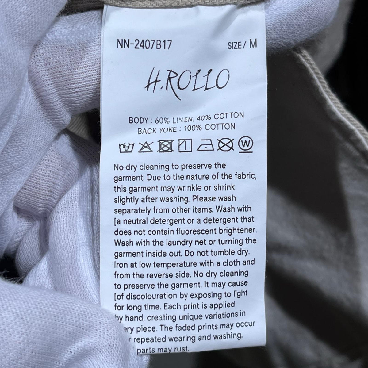 ジャケット NICENESS 26SS H.ROLLO ハンドステンシル ユーティリティジャケット