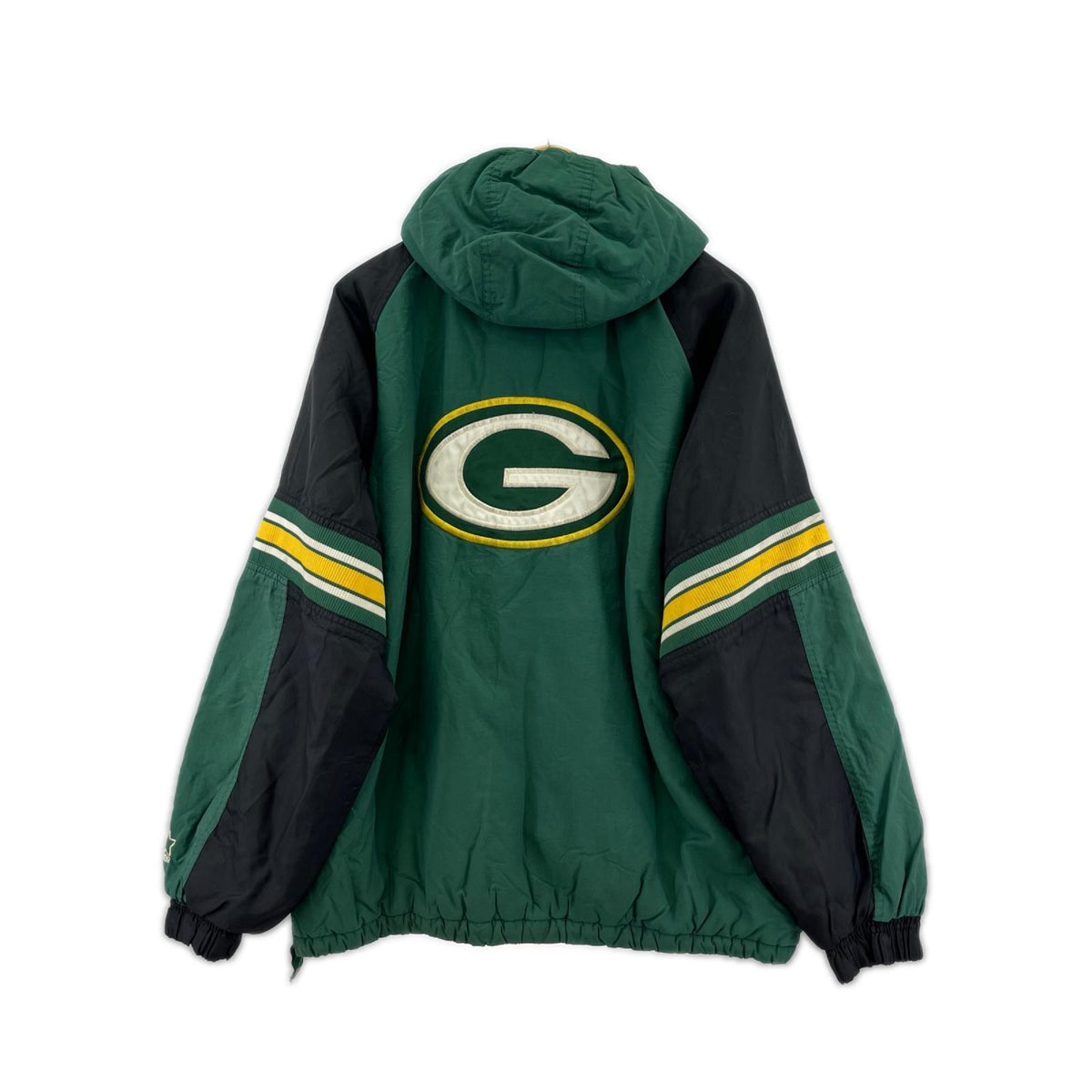 ジャケット 90s NFL グリーンベイパッカーズ 中綿アノラックパーカー XL グリーン