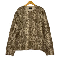 ニット STUSSY 25AW Python Knit Crew Kahki パイソンニット L