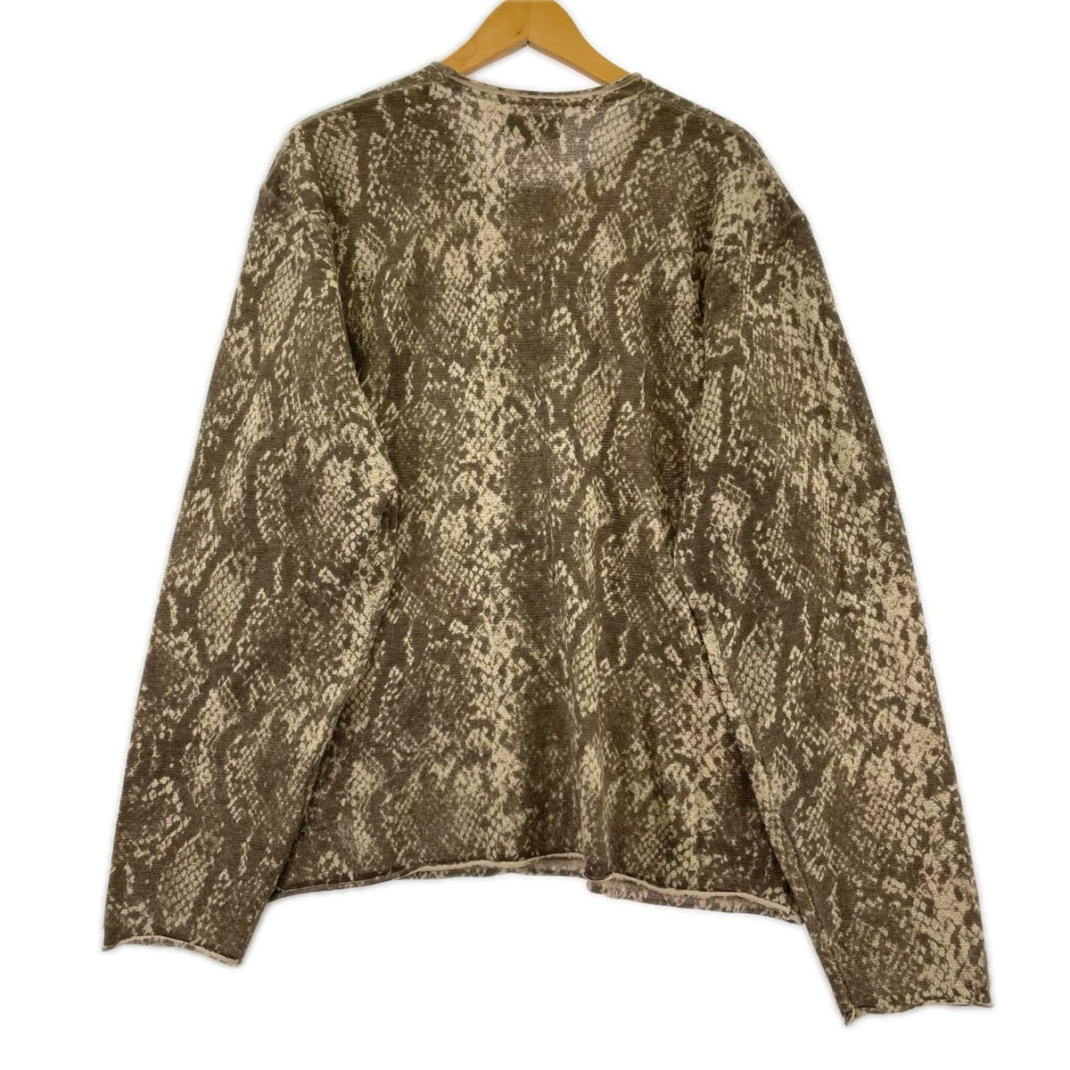 ニット STUSSY 25AW Python Knit Crew Kahki パイソンニット L
