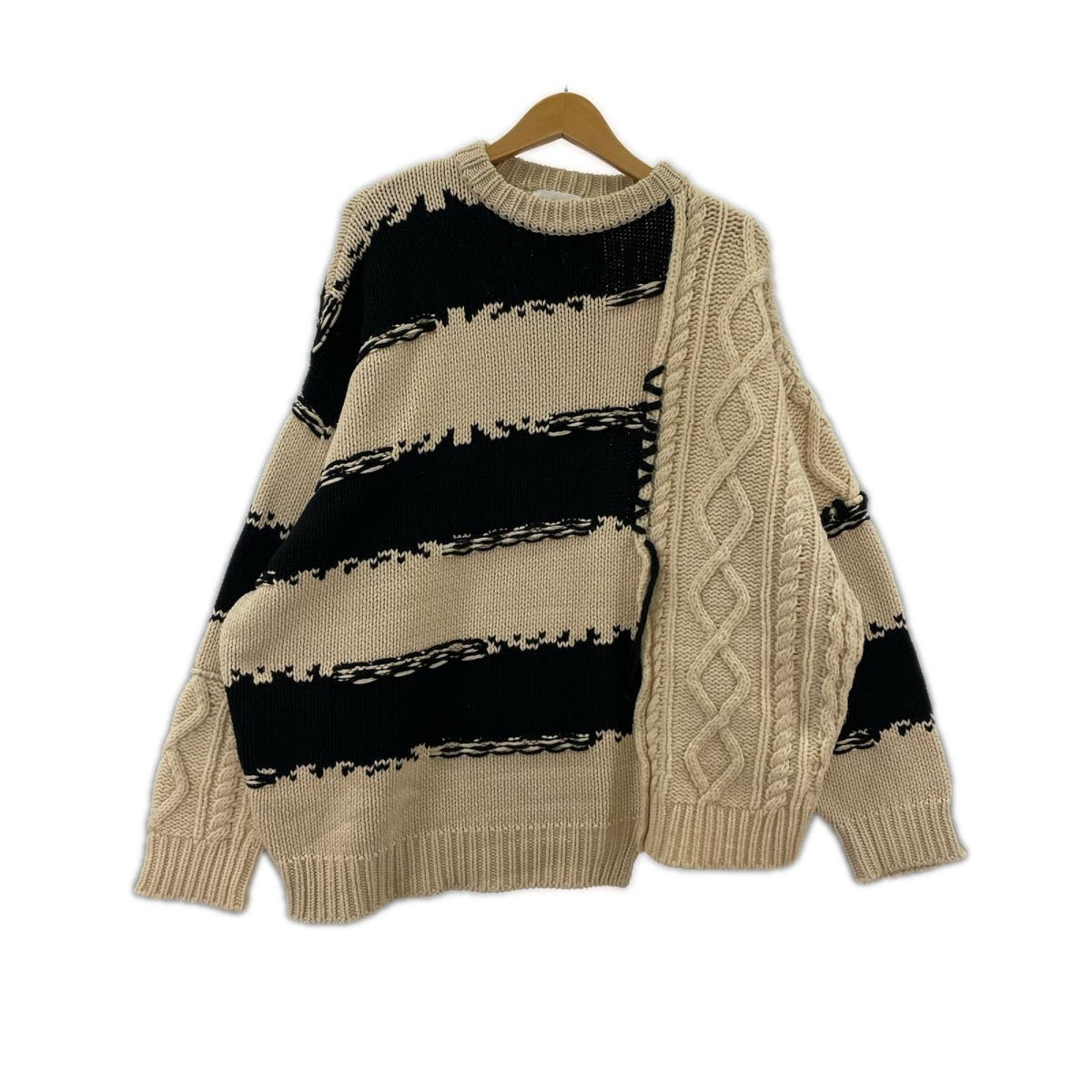 ニット ROTOL 21AW FRANKEN C/N KNIT MULTI 2 ベージュ