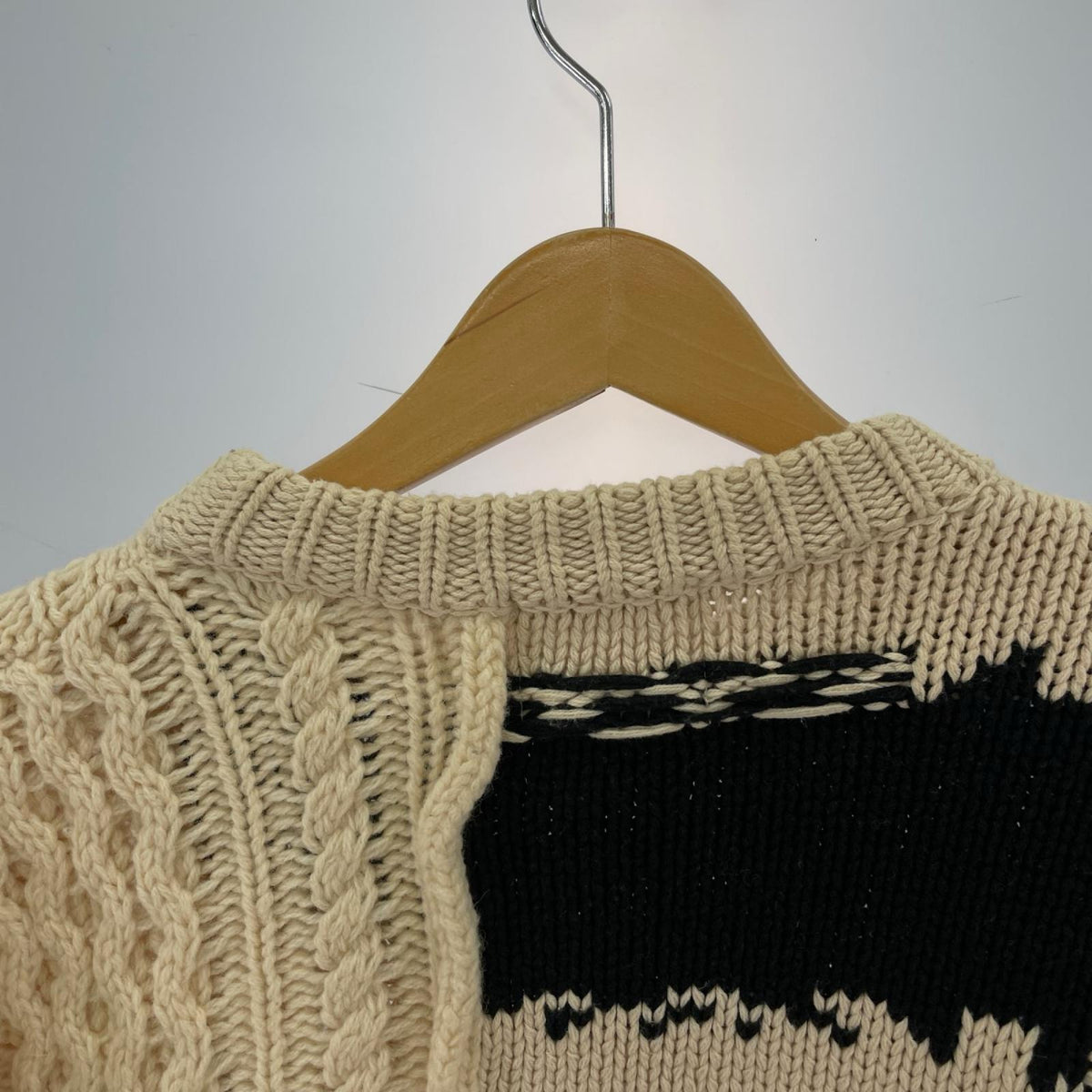 ニット ROTOL 21AW FRANKEN C/N KNIT MULTI 2 ベージュ