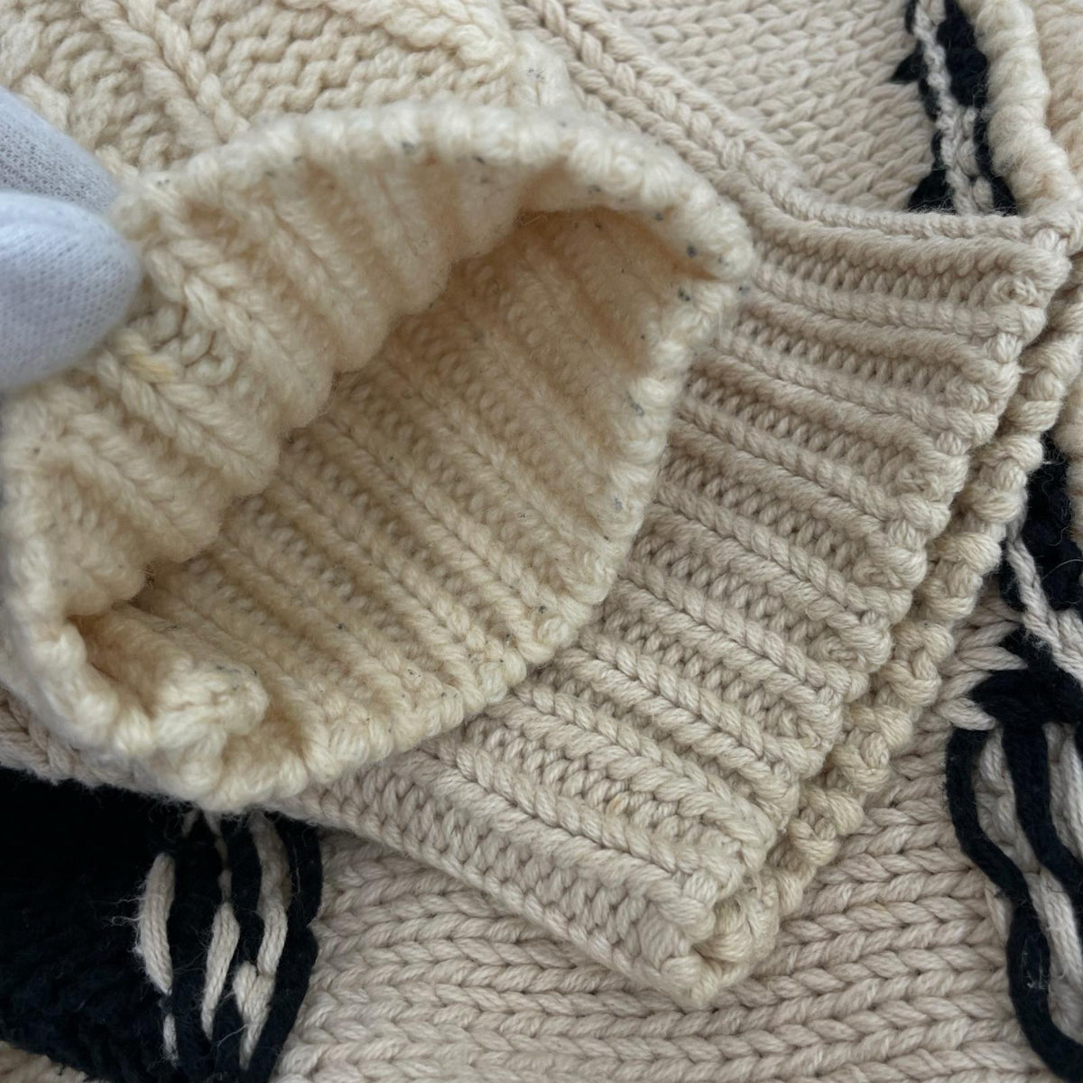 ニット ROTOL 21AW FRANKEN C/N KNIT MULTI 2 ベージュ