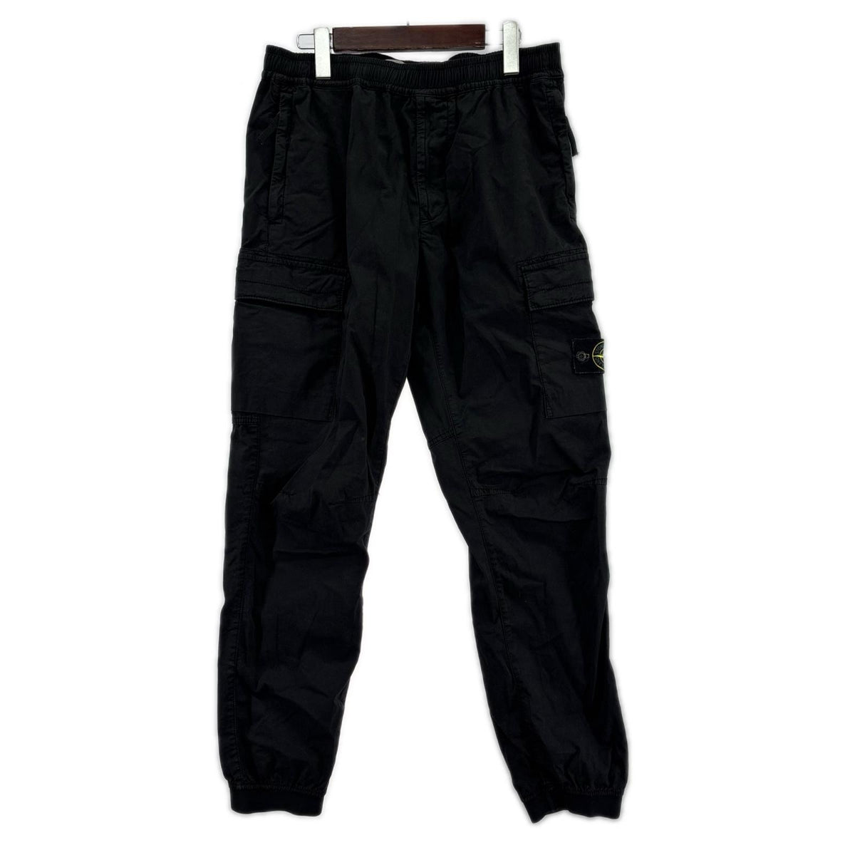 パンツ GARMENT-DYED TAPERED CARGO JOGGER PANTS ブラック