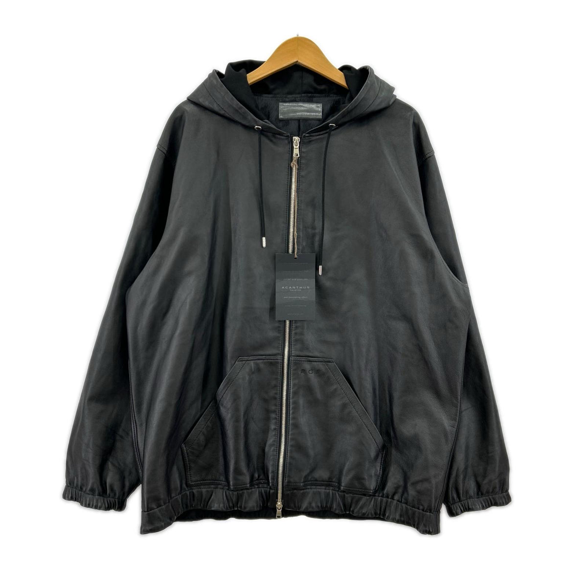 レザージャケット L2402 Leather Hooded Jakcet(SP) ブラック