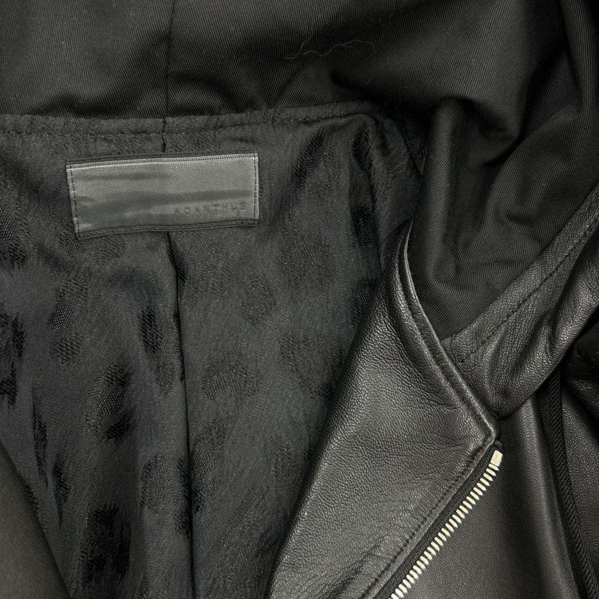 レザージャケット L2402 Leather Hooded Jakcet(SP) ブラック