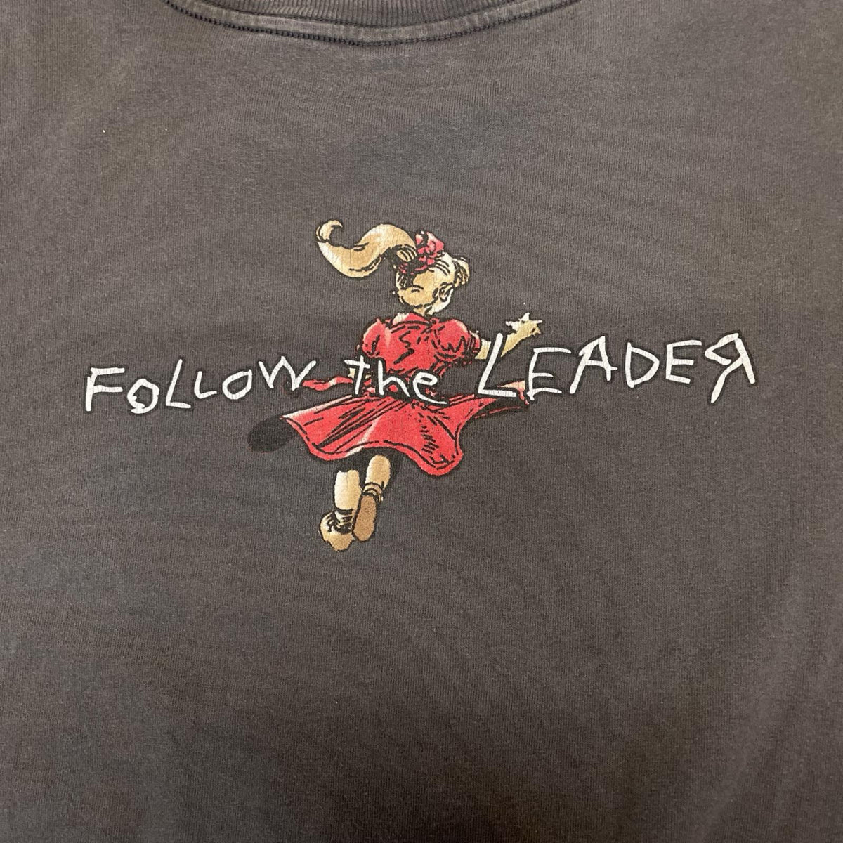 半袖Tシャツ 90s KORN Follow the LEADER バンドTシャツ giant by TULTEX L グレー