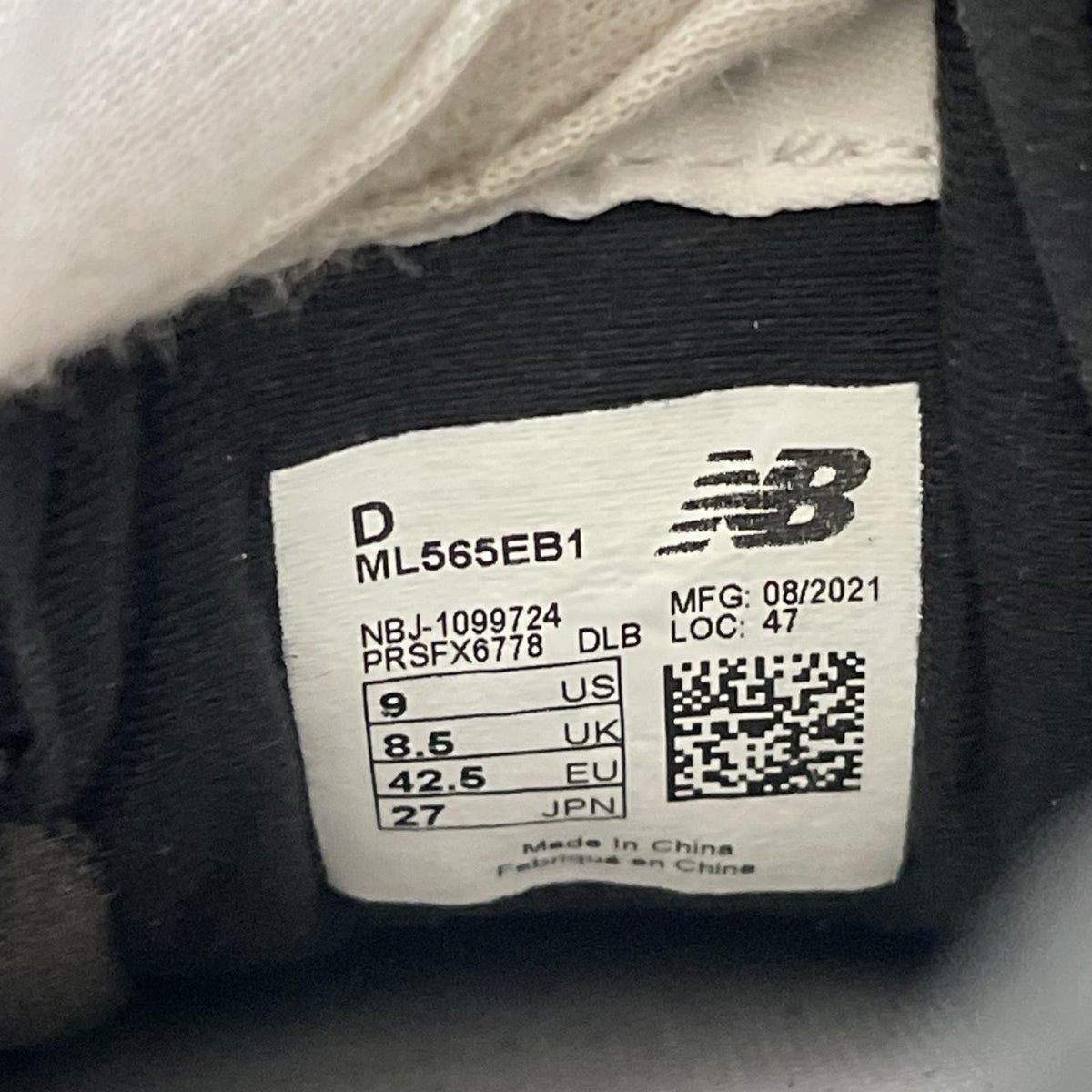スニーカー CUSHIONING BLK 27 27cm (US9 UK8 1/2 EU44) ブラック