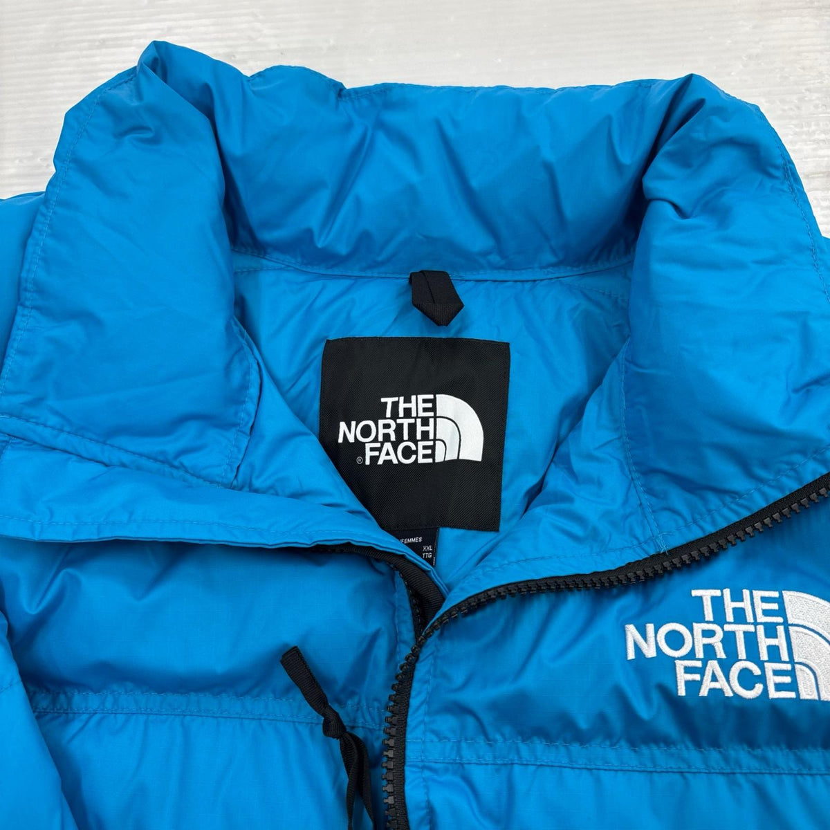 ダウンジャケット NUPTSE SHORT JACKET/XXL/ブルー/NF0A5GGE