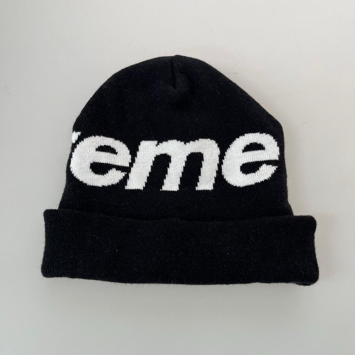 ニットキャップ Big Logo Beanie ブラック