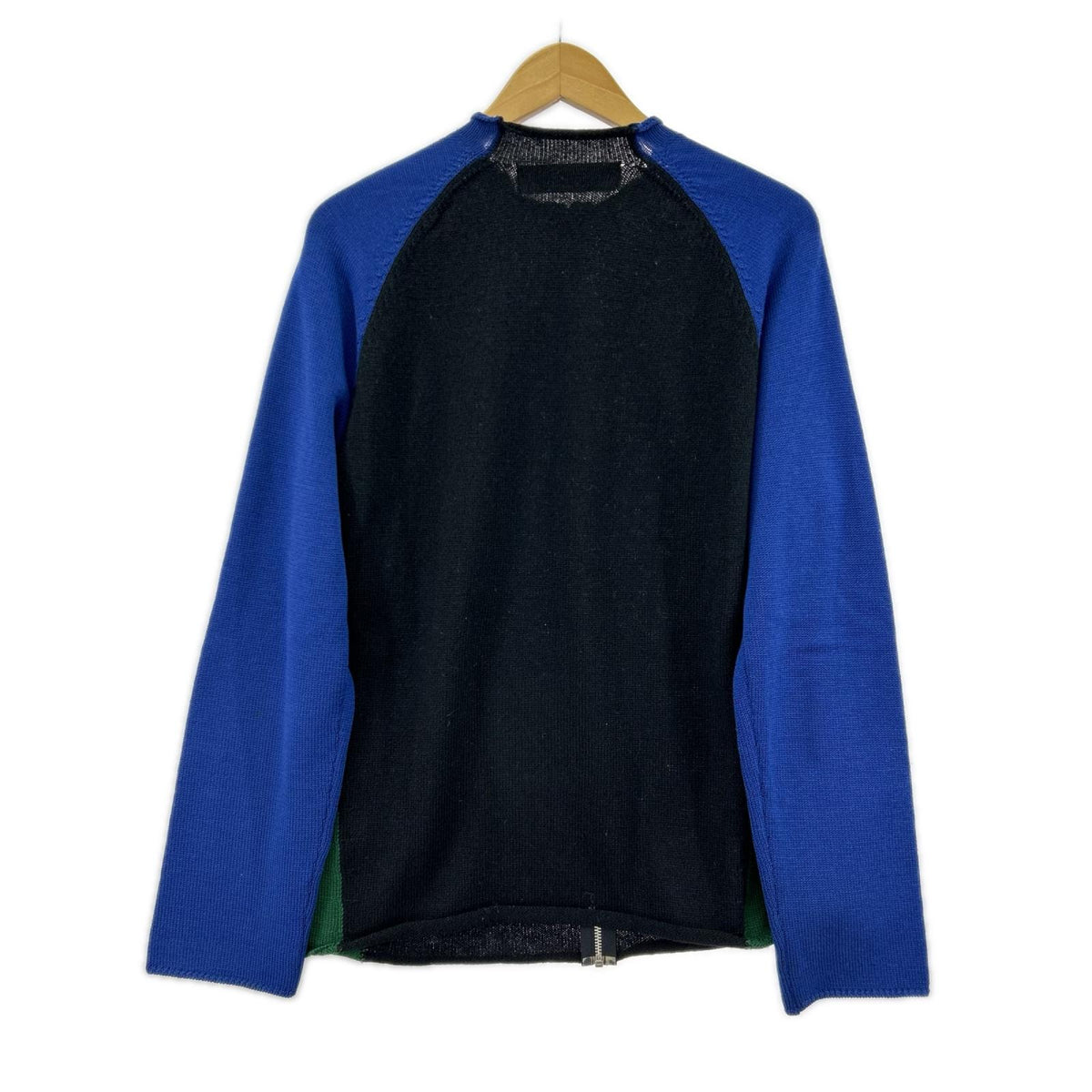 ニット HOMME PLUS 2003 カーブ期 ジップセーター ブラック