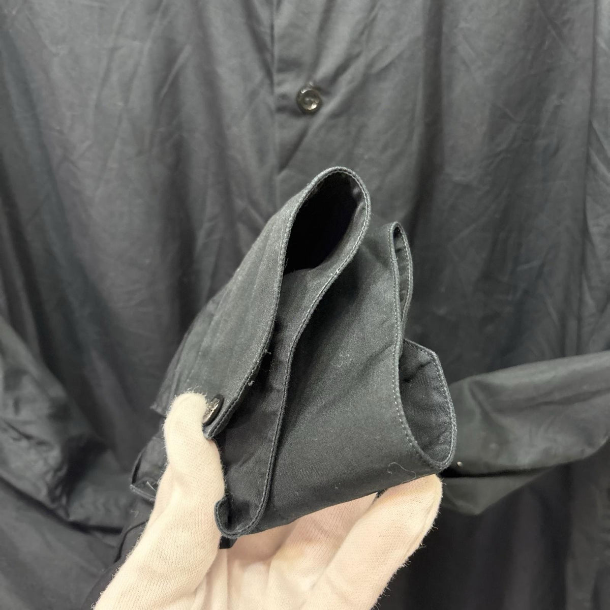 長袖シャツ Regular Collor Broad Shirt ブラック
