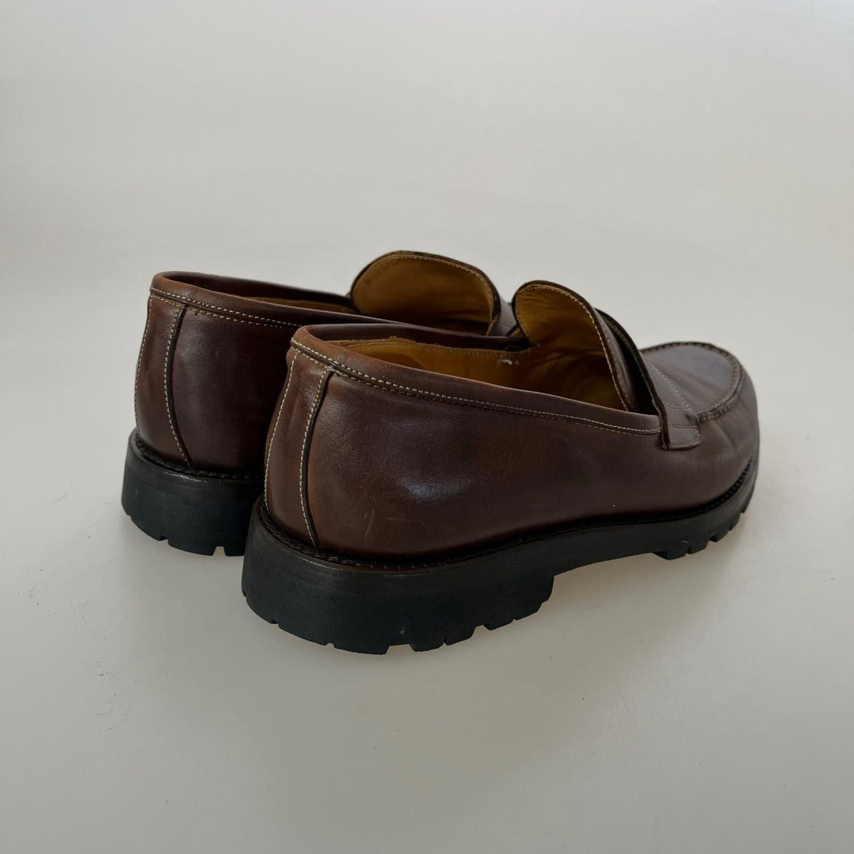 シューズ LENDVAY SHIWARCZ made in ITALY 茶 ローファー ブラウン