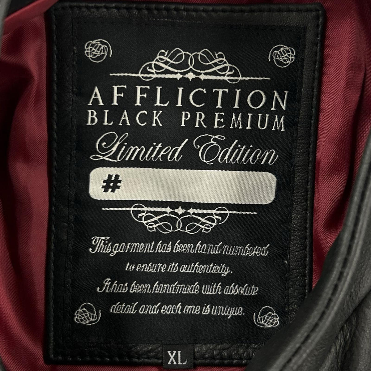 レザージャケット affliction black premium XL ブラック