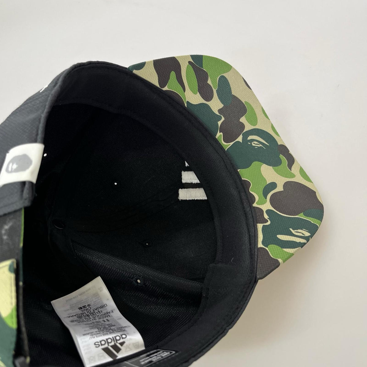 キャップ × A BATHING APE ブラック 迷彩 ブラック