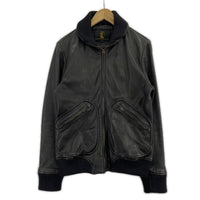 レザージャケット 12AW 山羊革 レザージャケット/L L ブラック