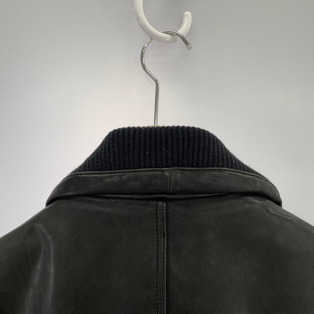 レザージャケット 12AW 山羊革 レザージャケット/L L ブラック