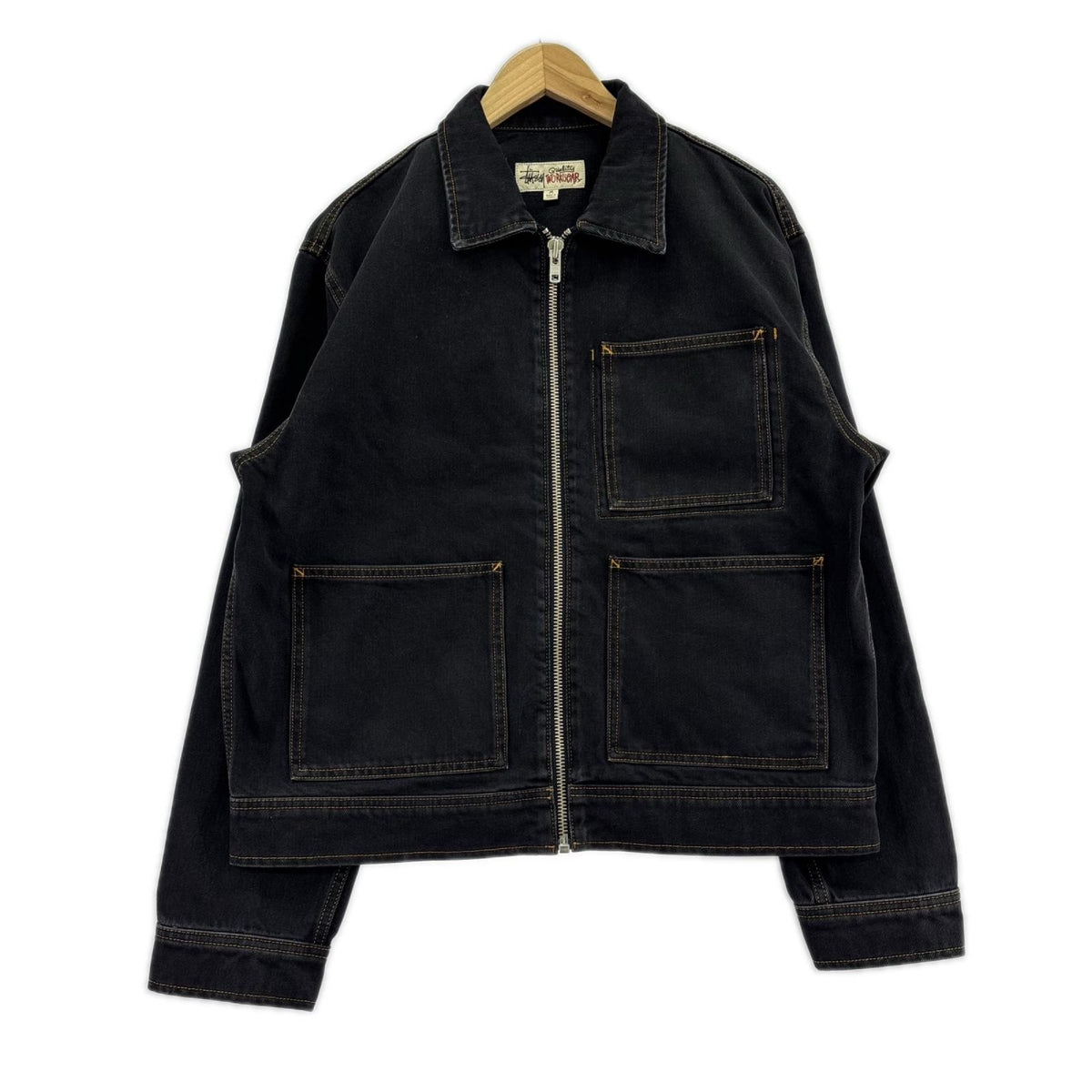 ジャケット Denim Zip Work Jacket M 黒 M ブラック