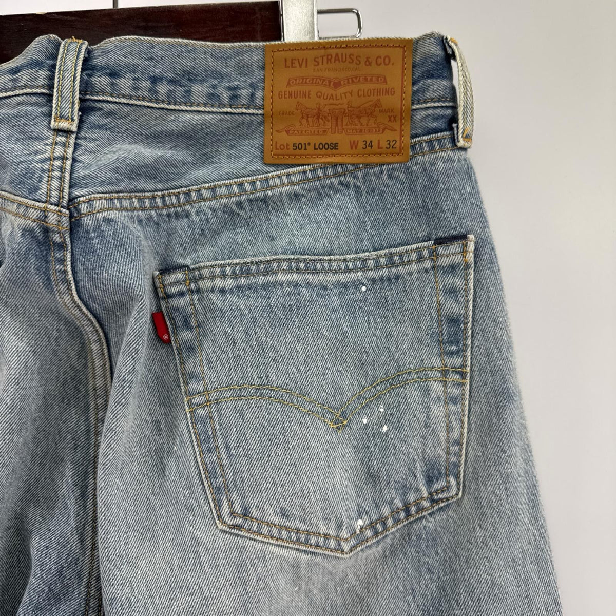 デニムパンツ 501 LOOSE (W34L32) 34 ブルー