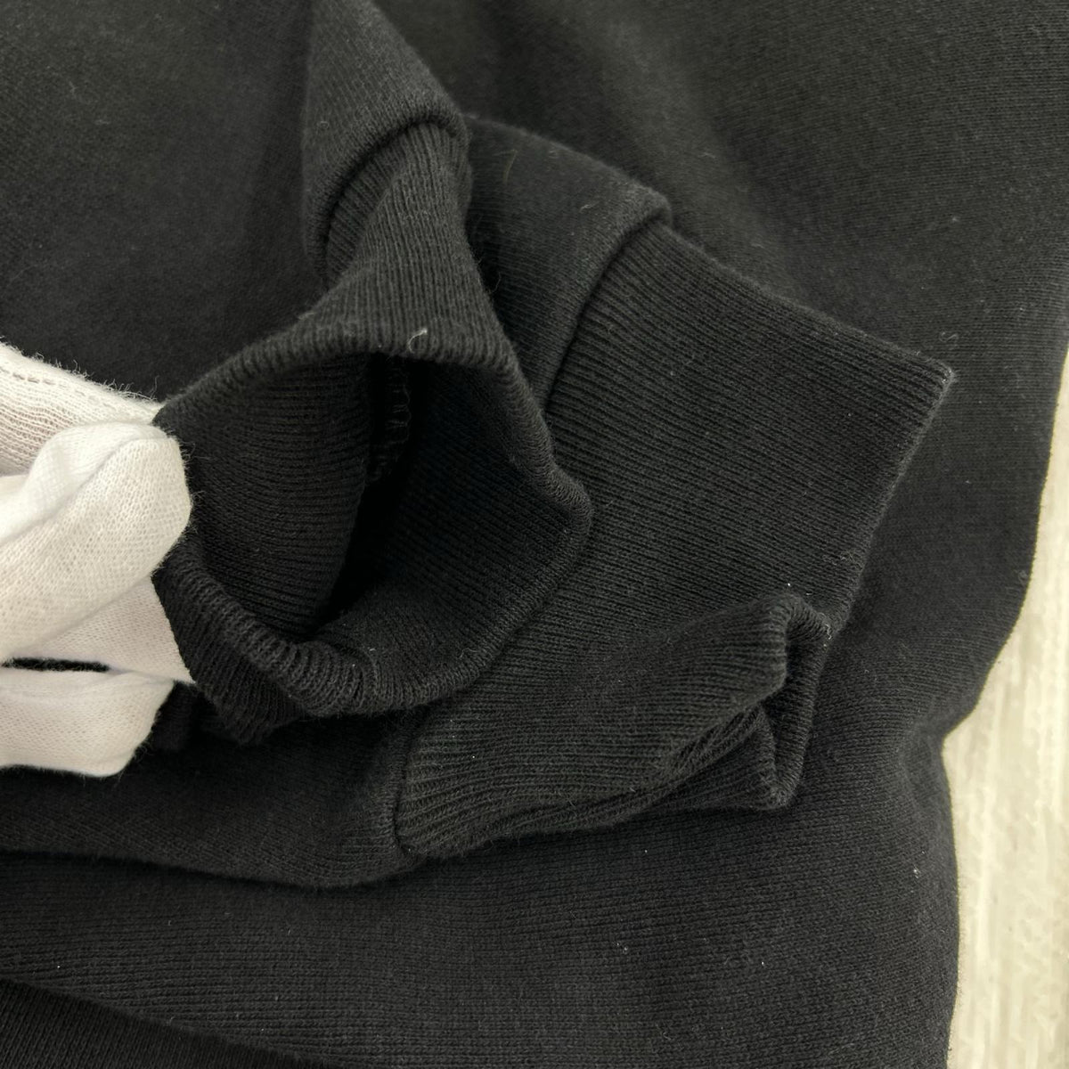 スウェット 700fill Embroidered Small Payment Crew ブラック