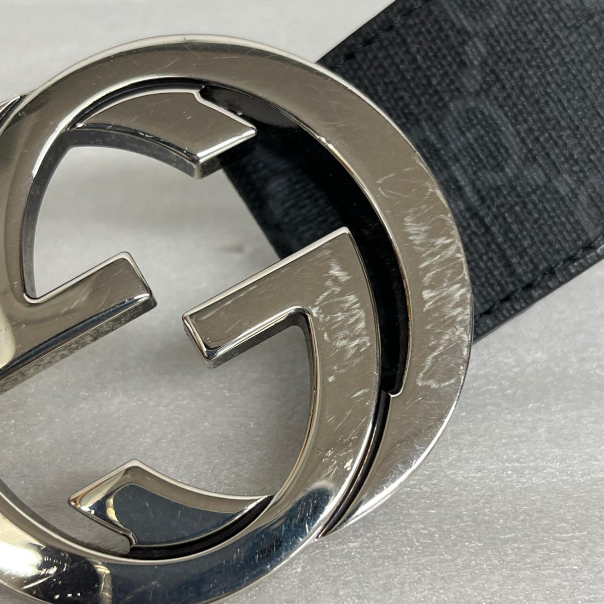 GUCCI/411924/インターロッキング/レザーベルト
