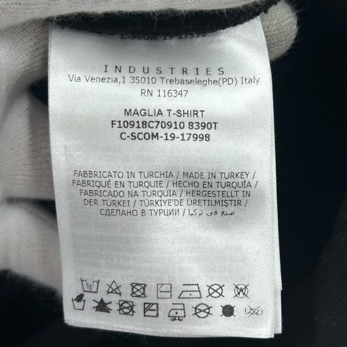 半袖Tシャツ F10918C70910 8390T M ブラック
