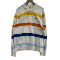 ポロシャツ lacoste ボーダー L マルチカラー