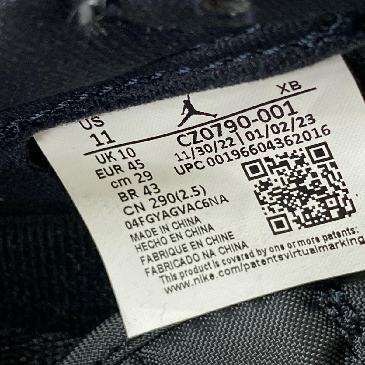 スニーカー AIR JORDAN RETRO LOW OG Black Cement 29 29cm (US11 UK10 1/2 EU48)