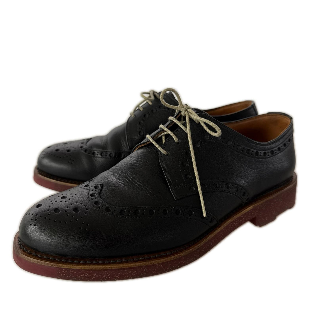 シューズ F-1164 Full Brogues Shoes 26 ブラック
