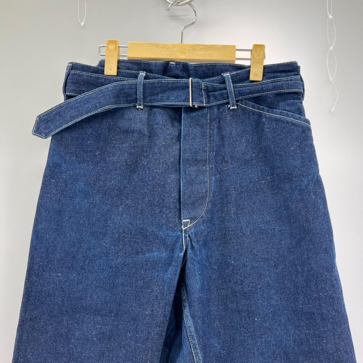 デニムパンツ COMOLI 15AW ベルテッドデニムパンツ 1